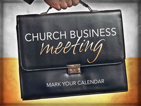 Church Business Meeting Open Door Baptist Church