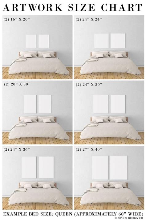 The Dos And Donts Of Hanging Art An Illustrated Guide Bedroom Wall