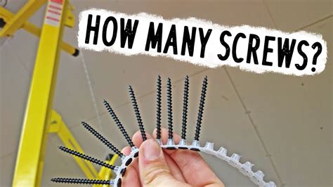How Many Screws Per Sheet Of Plasterboard Drywall Diy Youtube