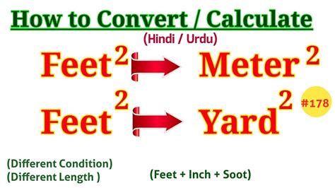 Conversion Between Square Feet And Square Meters