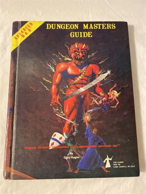 Advanced D D Dungeon Masters Guide Tsr Revised St Edition Ad D D