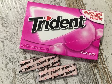 Купить Trident Bubble Gum 14 Sticks подарки Sweet Flavor 811646759