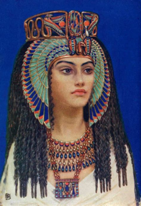 Illustration Of Queen Tiye The Great Royal Wife Of Egyptian Queen