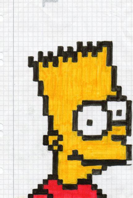 Bart Simpson In Pixel Art By Maudeorium On Deviantart