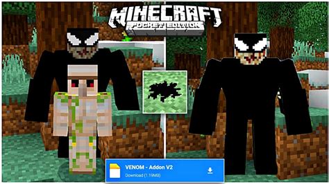 Venom Mod For Minecraft Pe 118 Venom Addon For Mcpe 118 Youtube