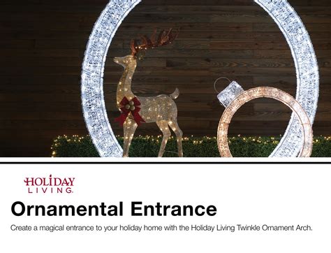 Holiday Living Hl 108 In Twinkle Ornament Arch At Giant