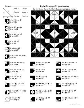 Angles of a polygon worksheet answers inspirational geometry terms. Trigonometry Practice Coloring Activity Gina Wilson Answers | Colorpaints.co