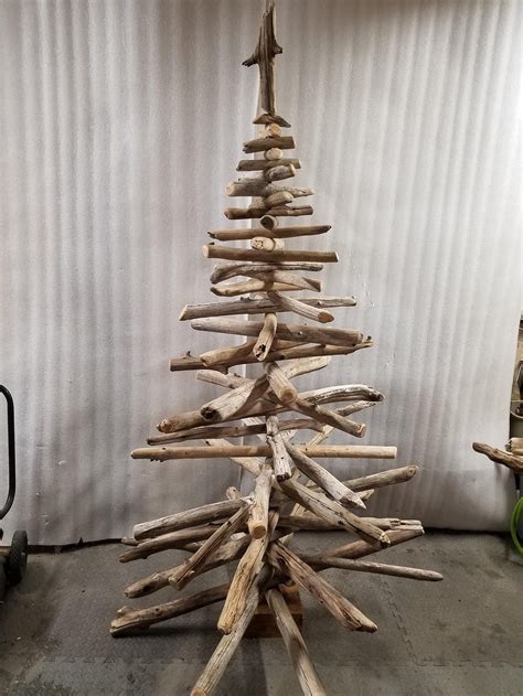 Rustic 7ft Driftwood Christmas Tree Handcrafted Xmas Tree Use Etsy
