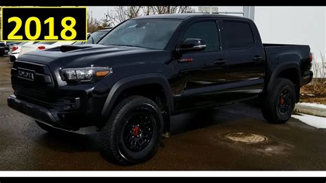 2018 Toyota Tacoma Trd Pro In Black Review Of Features In Hd Youtube
