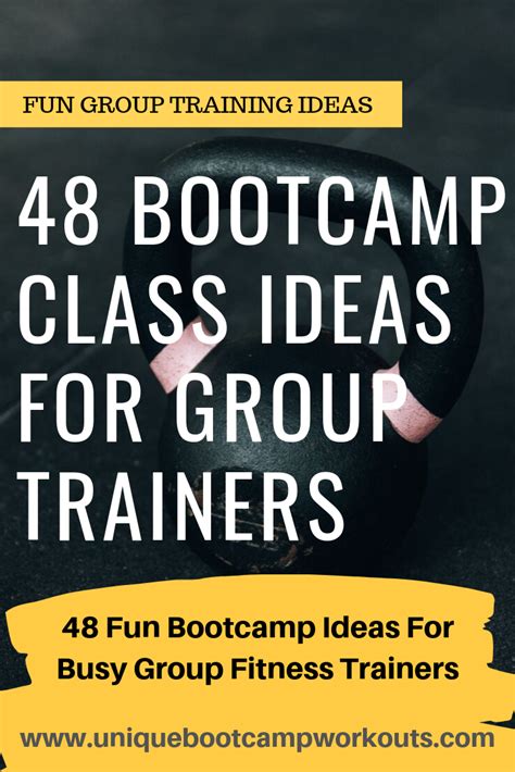 each month i release a new blog post detailing my latest and greatest bootcamp ideas and group