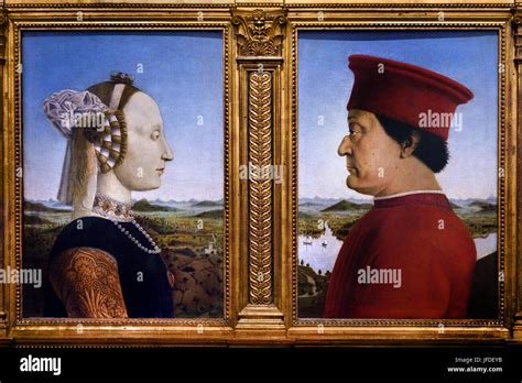 The Duke And Duchess Of Urbino 1465 1472 Piero Della Francesca 1415