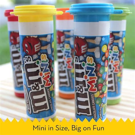 Mandms Mandms Minis Milk Chocolate Candy 108 Ounce Tubes Pack Of 24