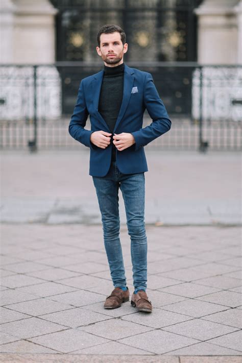 Sacos Para Hombre Formas Distintas De Combinar Un Saco Azul Y Verte