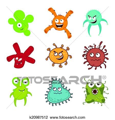 I batteri e i virus non sono come la maggior parte degli animali. Clipart of Bacteria design k20987512 - Search Clip Art ...