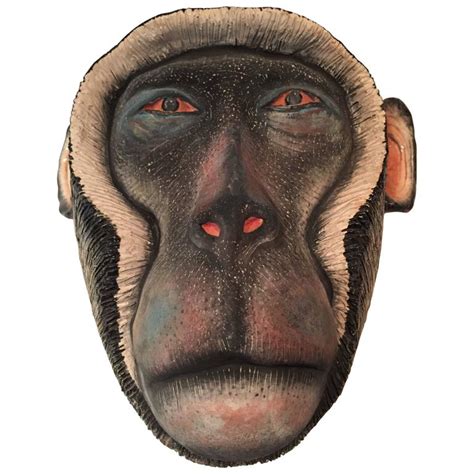 Monkey Mask Ceramic Sculpture By Ardmore From South Africa For Sale At