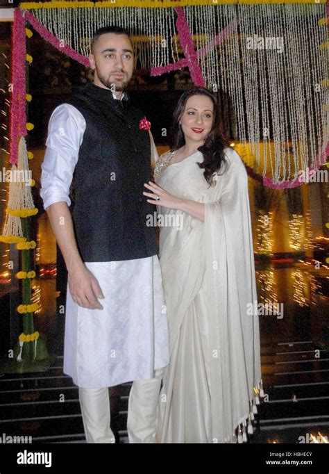 Bollywood Actor Imran Khan Along With His Wife Avantika Malik Khan During Aamir Khans Diwali