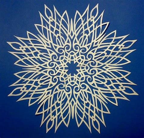 Intricate Snowflake Paper Snowflakes Paper Crafts
