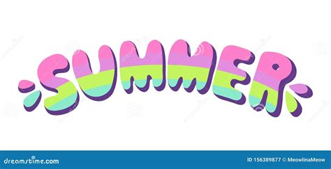 Summer Word Art Stock Illustrations 16795 Summer Word Art Stock