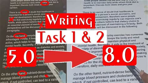 Ielts Writing Task 1 And 2 How To Score 55 To 80 Real Ielts Writing
