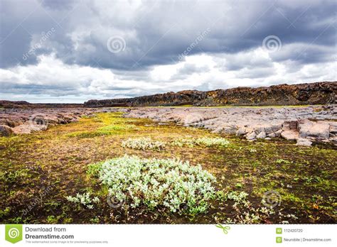 Panoramic View Of Beautiful Icelandic Landscape Iceland Stock Photo