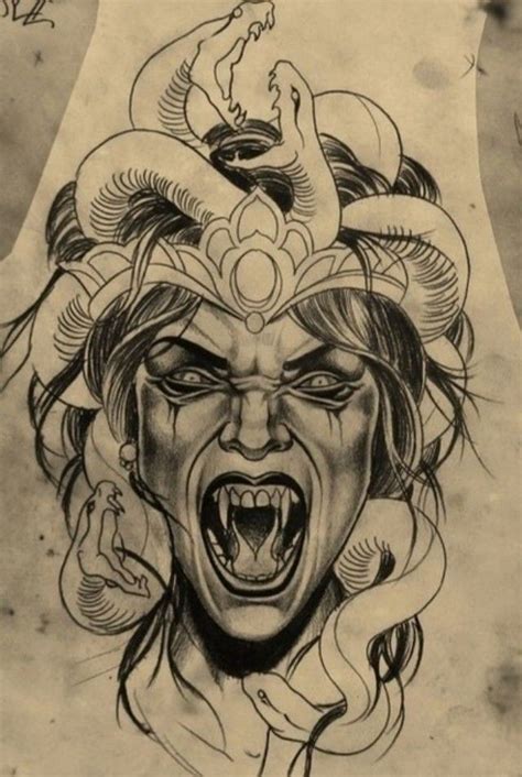 Top Scary Medusa Tattoo In Cdgdbentre