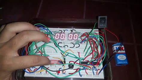 4 Digit Digital Stopwatch Using Ic 555 Ic 4026 Ic 4017 Youtube