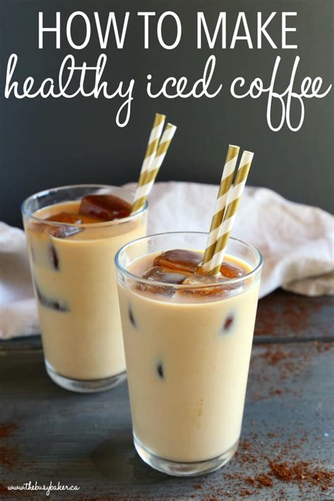 How To Make Healthy Iced Coffee Fat And Sugar Free The Busy Baker