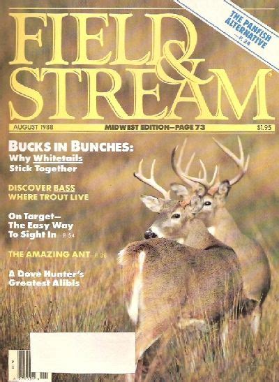 Can i use field and stream gift cards at your new stores? Vintage Field and Stream Magazine - August, 1988 - Like New Condition - Midwest Edition
