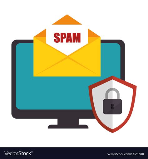 Spam Electronic Mail Icon Royalty Free Vector Image