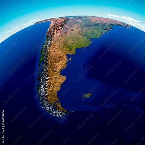 Globe Map Of South America Geographical Map Physics Cartography