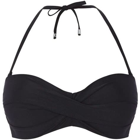 Beach Collection Black Bandeau Bikini Top 18 Liked On Polyvore