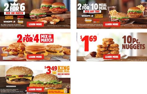 Burger King Menu And Nutrition