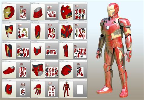Every day new 3d models from all over the world. Mark 46 Pepakura pattern DIY | Etsy in 2020 | Iron man cosplay, Ironman costume, Iron man suit