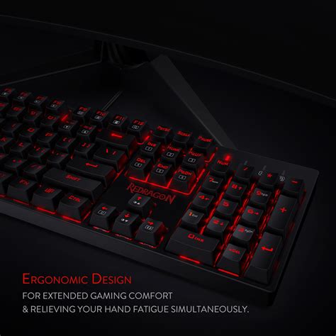 Redragon K582 Surara Red Led Backlit Mechanical Gaming Keyboard