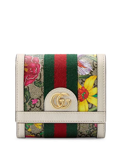 Gucci Ophidia Gg Flora Card Case Wallet Bloomingdales
