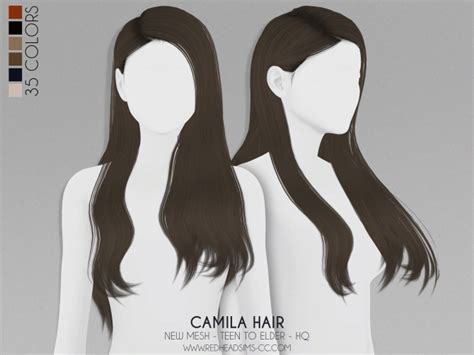 Camila Hair All Ages At Redheadsims Sims 4 Updates
