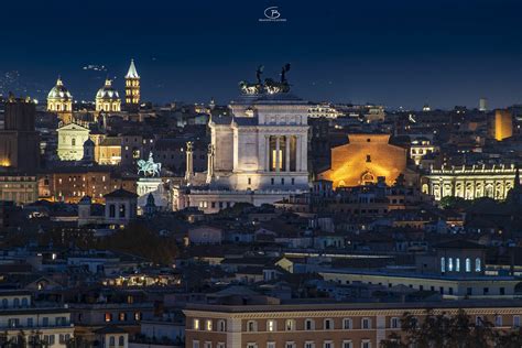 Roma Skyline Notturno Juzaphoto
