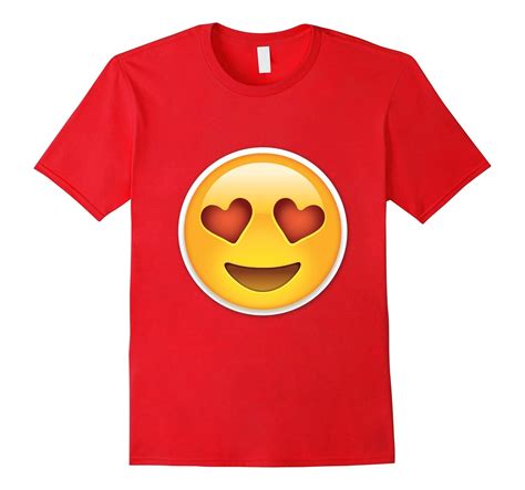 Heart Eyes Emoji T Shirt Cool Emoticon Tee Td Teedep