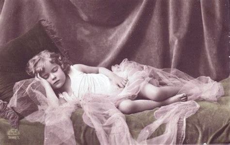 Sleeping Girl Vintage Postcard Girl Sleeping Postcard