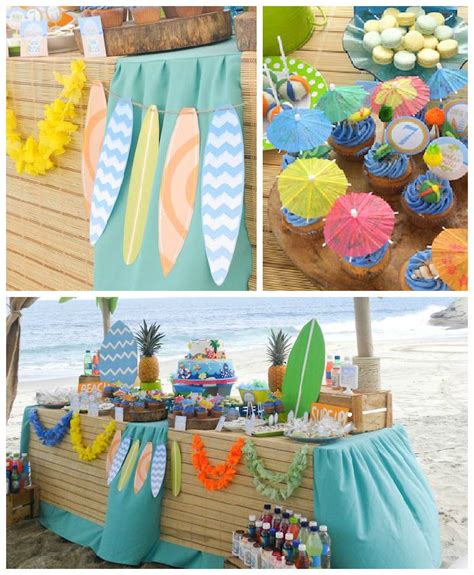 Surfin Safari Surf Themed Birthday Party Beach Themed Party Beach Birthday Party Birthday