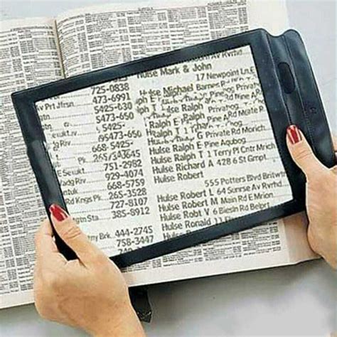 a4 full page large sheet magnifier magnifying glass reading aid lens