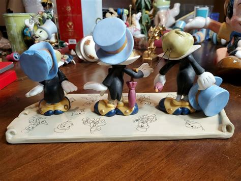 Pinocchio Jiminy Cricket Model Sheet Figural Scene Sculpted By Patrick