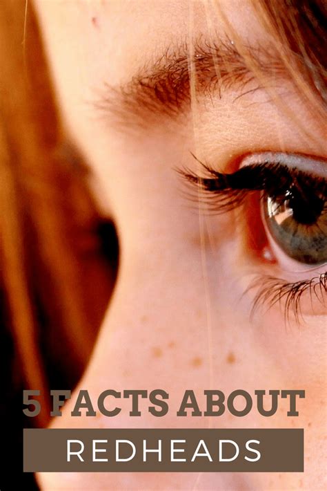 Five Facts About Redheads What The Redhead Said Redhead Facts Redheads Redhead Hair Color