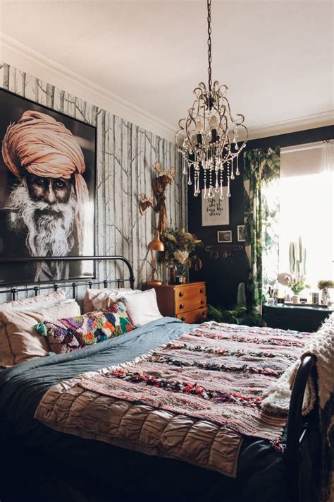 A Dark Moody Vintage Filled Victorian In The Uk Eclectic Bedroom