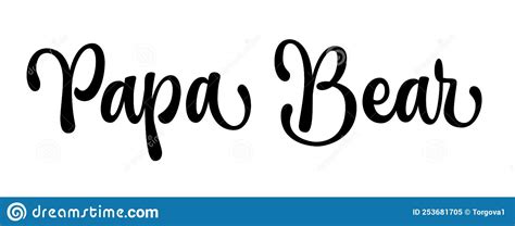 Papa Bear Black Paw Symbol Simple Forest Logo With Text Bear Paw