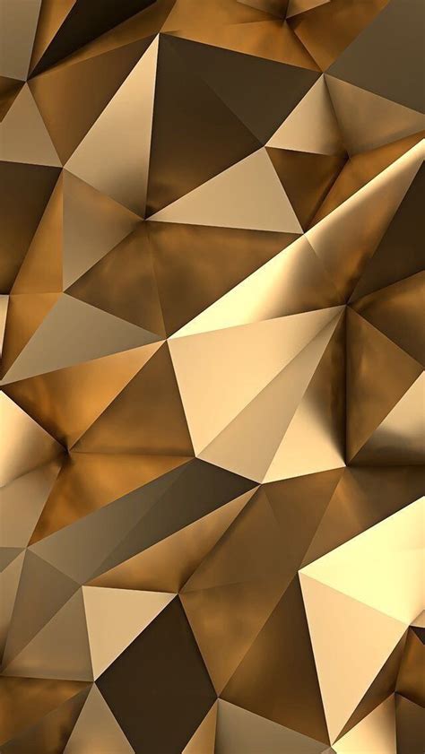 Geometric Gold Gold Wallpaper Phone Wallpaper Abstract