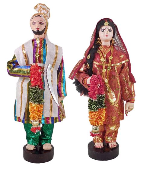 Buy Online Punjabi Bridal Doll Doll Costume Traditional Indian Dress Indian Dolls
