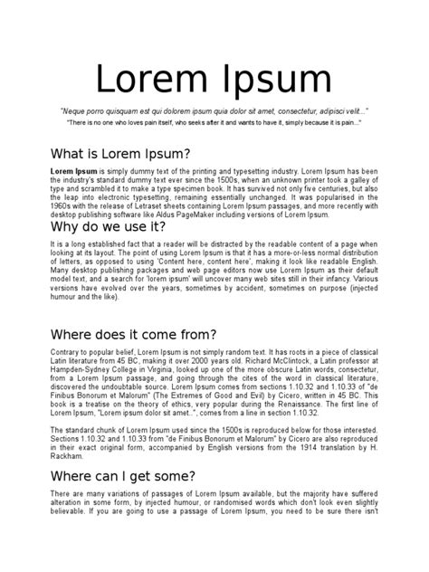 What Is Lorem Ipsum
