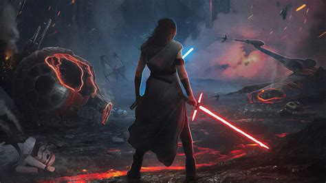 Rey Star Wars The Rise Of Skywalker 2019 New Wallpaperhd Movies