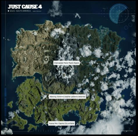 الكشف عن خريطة لعبة العالم المفتوح Just Cause 4 و المزيد من الصور ترو